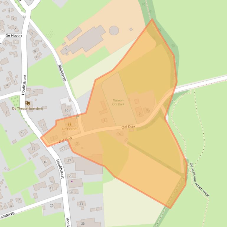 Kaart van postcodegebied 9454PL.