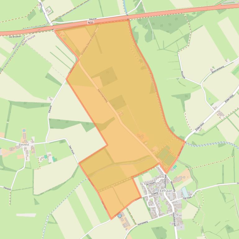 Kaart van postcodegebied 9454PN.