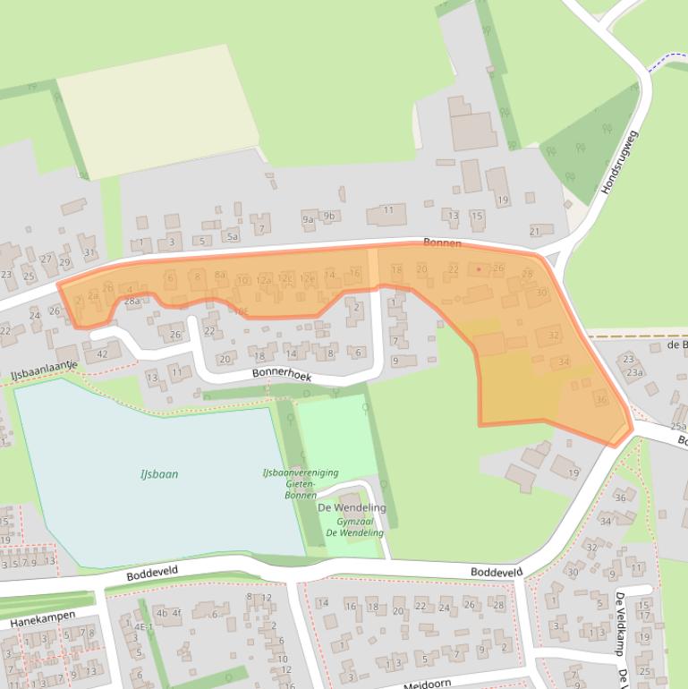 Kaart van postcodegebied 9461AD.