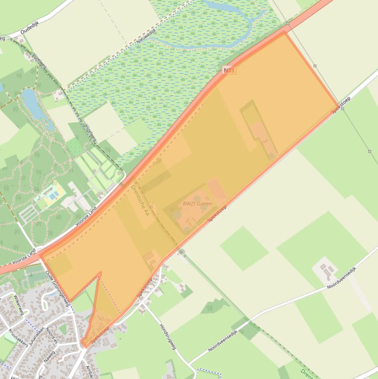 Kaart van postcodegebied 9461AL.