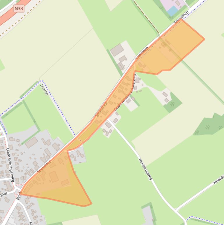 Kaart van postcodegebied 9461AM.