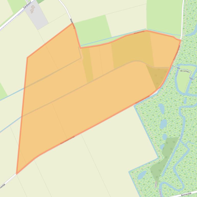 Kaart van postcodegebied 9461AW.