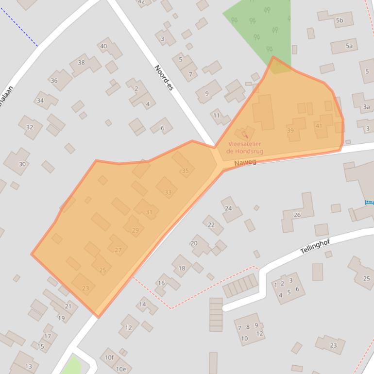 Kaart van postcodegebied 9461BK.