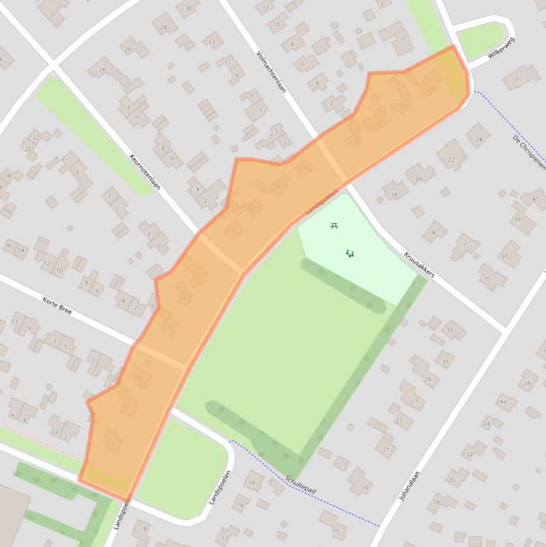 Kaart van postcodegebied 9461CA.