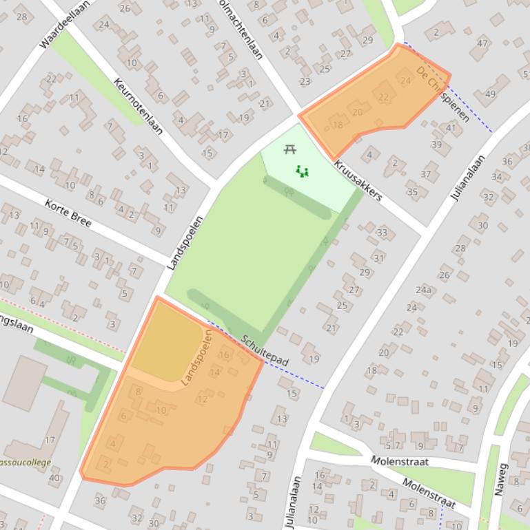 Kaart van postcodegebied 9461CB.