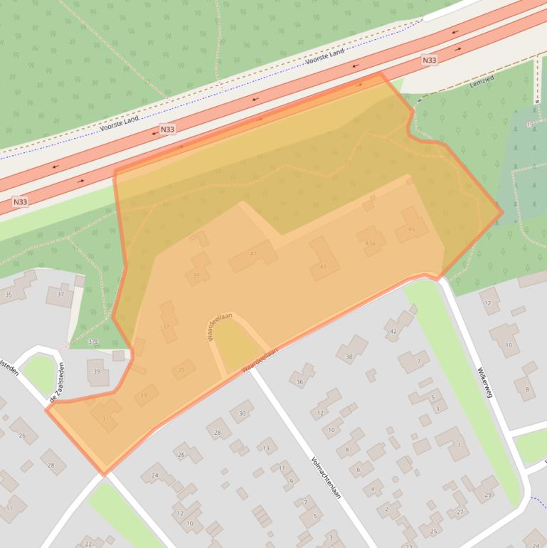 Kaart van postcodegebied 9461CM.