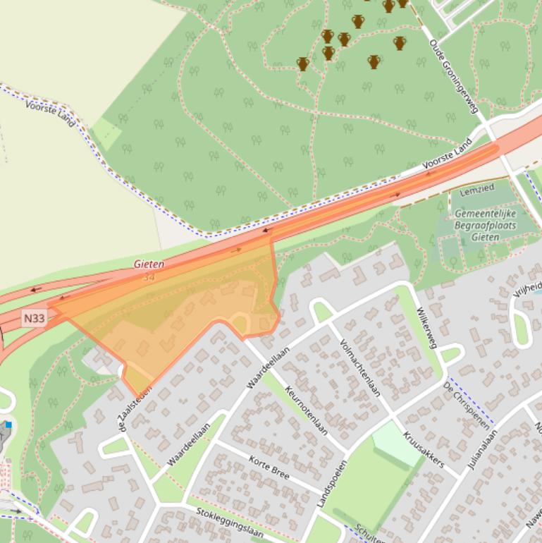 Kaart van postcodegebied 9461CS.