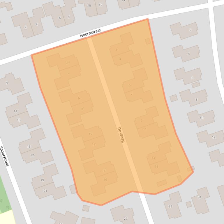 Kaart van postcodegebied 9461DB.