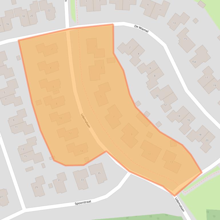 Kaart van postcodegebied 9461DD.