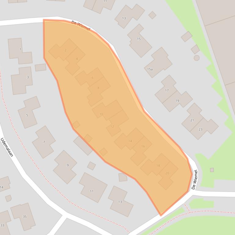 Kaart van postcodegebied 9461DG.