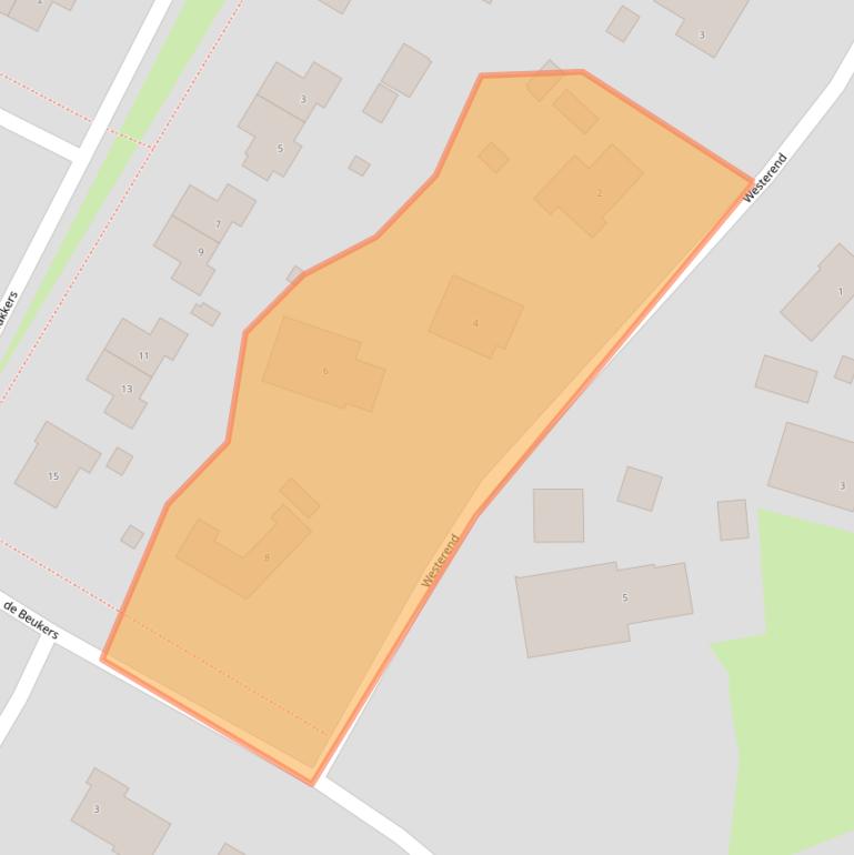 Kaart van postcodegebied 9461EH.