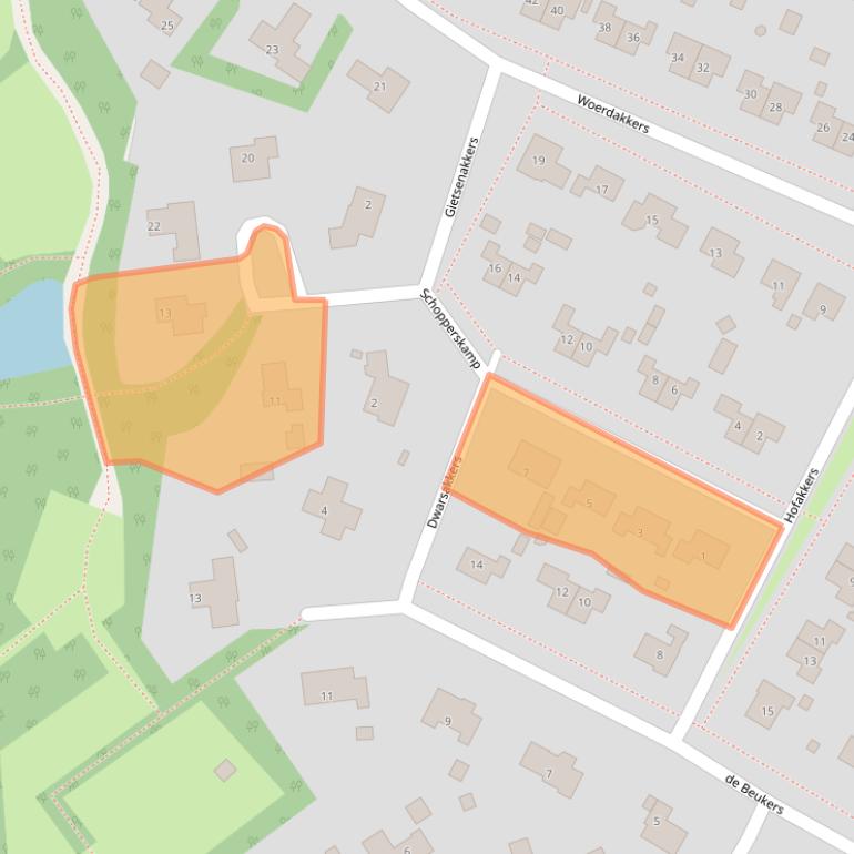 Kaart van postcodegebied 9461EM.