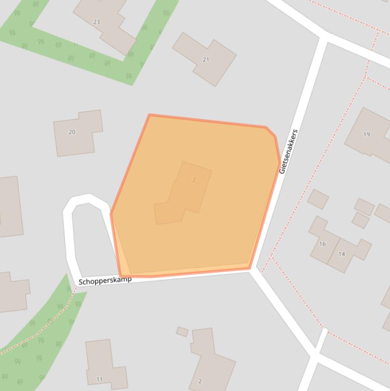 Kaart van postcodegebied 9461EW.