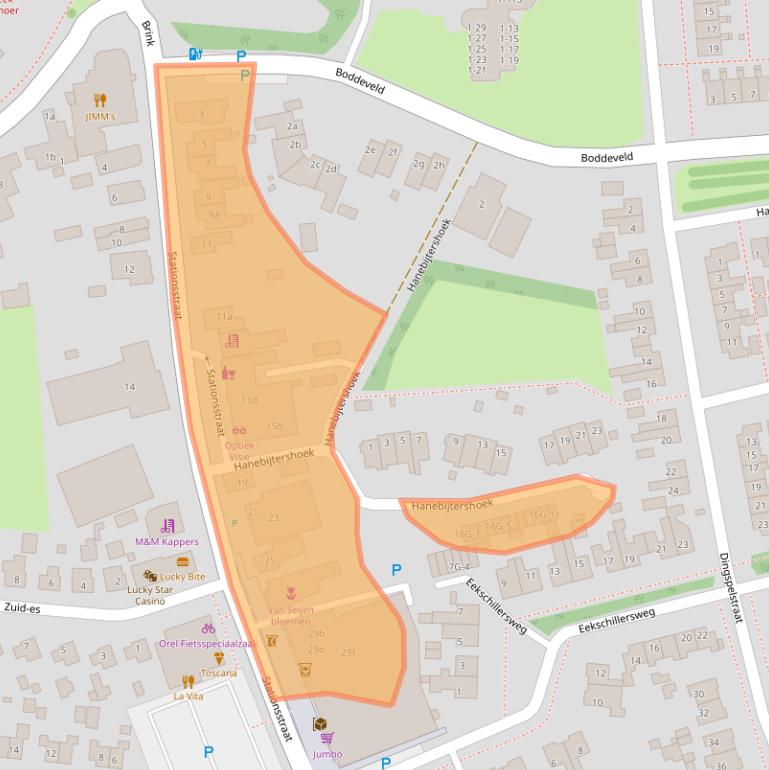 Kaart van postcodegebied 9461GP.