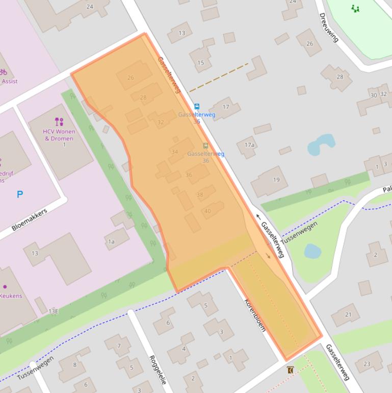 Kaart van postcodegebied 9461HC.