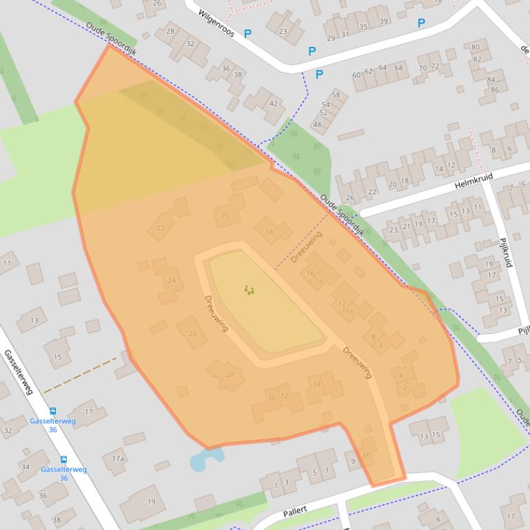 Kaart van postcodegebied 9461HV.