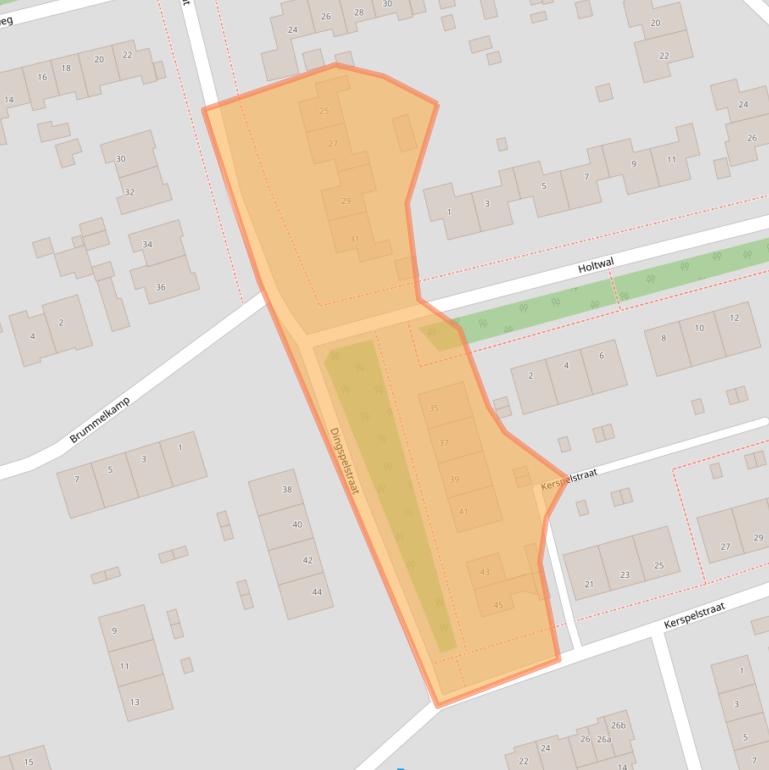 Kaart van postcodegebied 9461JD.