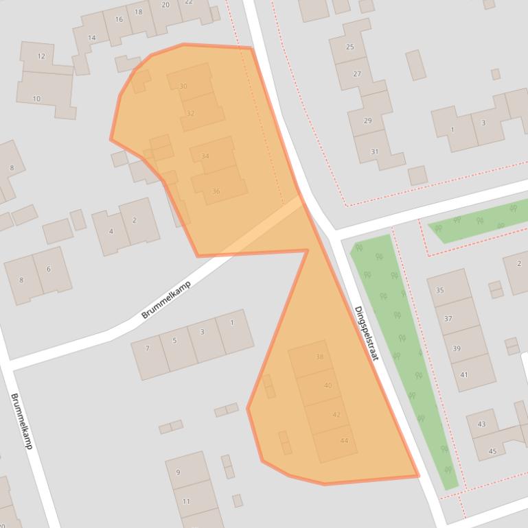 Kaart van postcodegebied 9461JG.