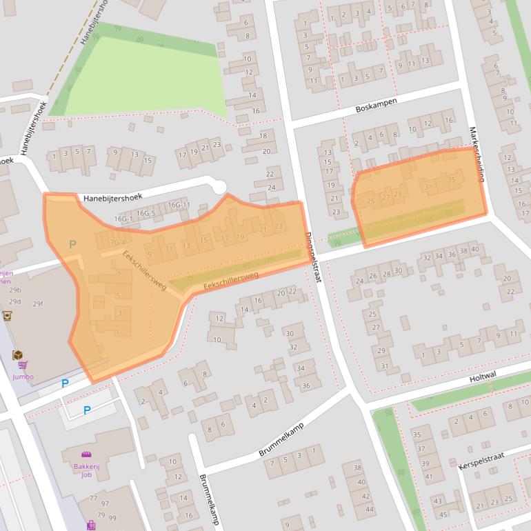 Kaart van postcodegebied 9461JK.