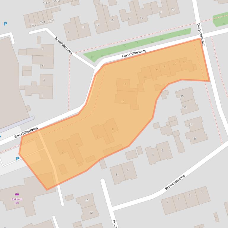 Kaart van postcodegebied 9461JL.