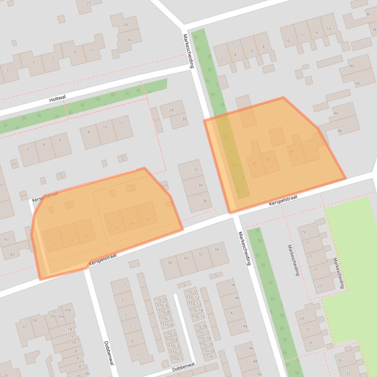 Kaart van postcodegebied 9461JS.