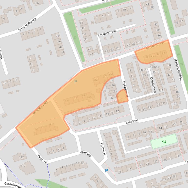 Kaart van postcodegebied 9461JT.