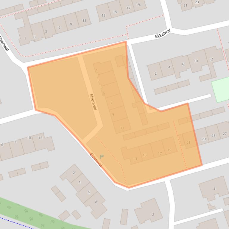 Kaart van postcodegebied 9461JW.