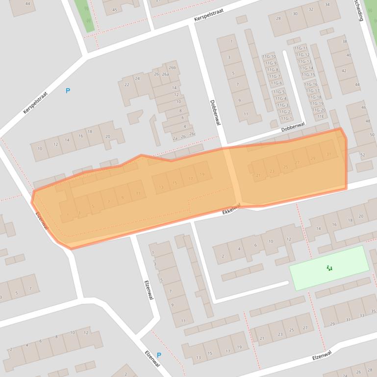 Kaart van postcodegebied 9461KA.