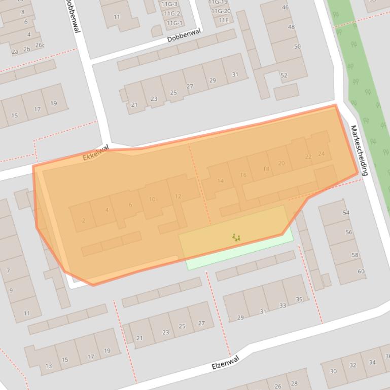 Kaart van postcodegebied 9461KB.