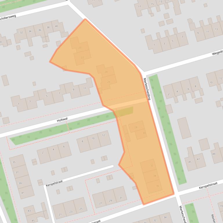 Kaart van postcodegebied 9461KG.