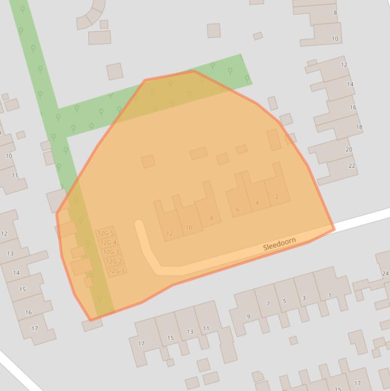 Kaart van postcodegebied 9461KL.