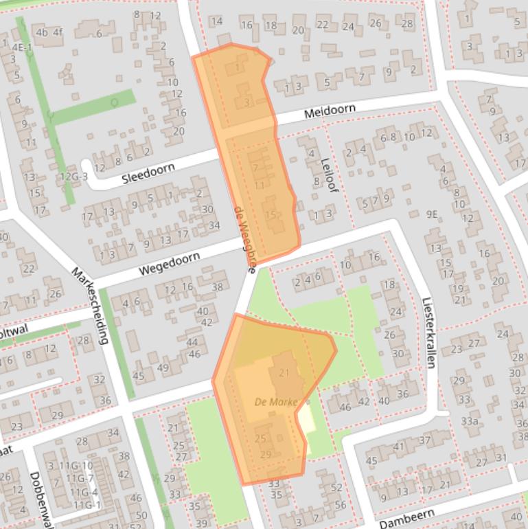 Kaart van postcodegebied 9461KM.