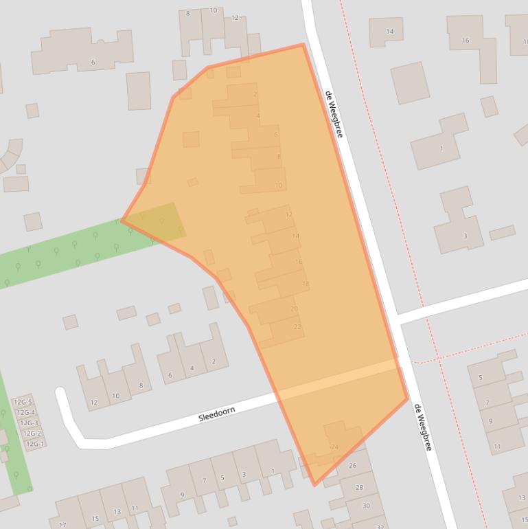 Kaart van postcodegebied 9461KP.