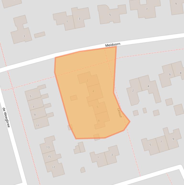 Kaart van postcodegebied 9461KZ.