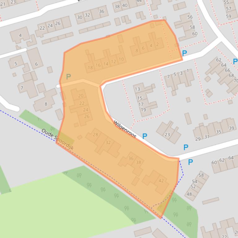 Kaart van postcodegebied 9461LC.