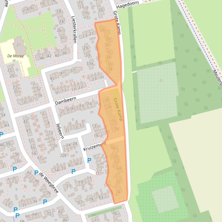 Kaart van postcodegebied 9461LG.