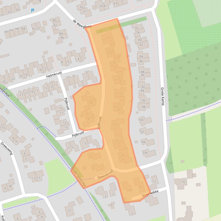 Kaart van postcodegebied 9461LH.