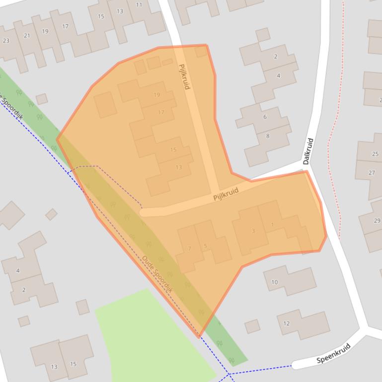 Kaart van postcodegebied 9461LN.