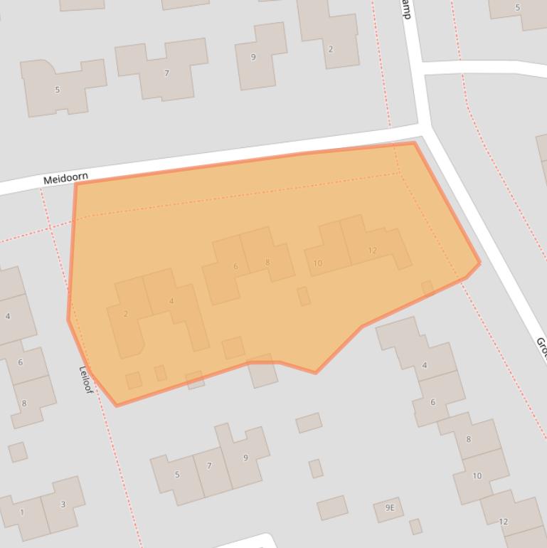 Kaart van postcodegebied 9461MB.