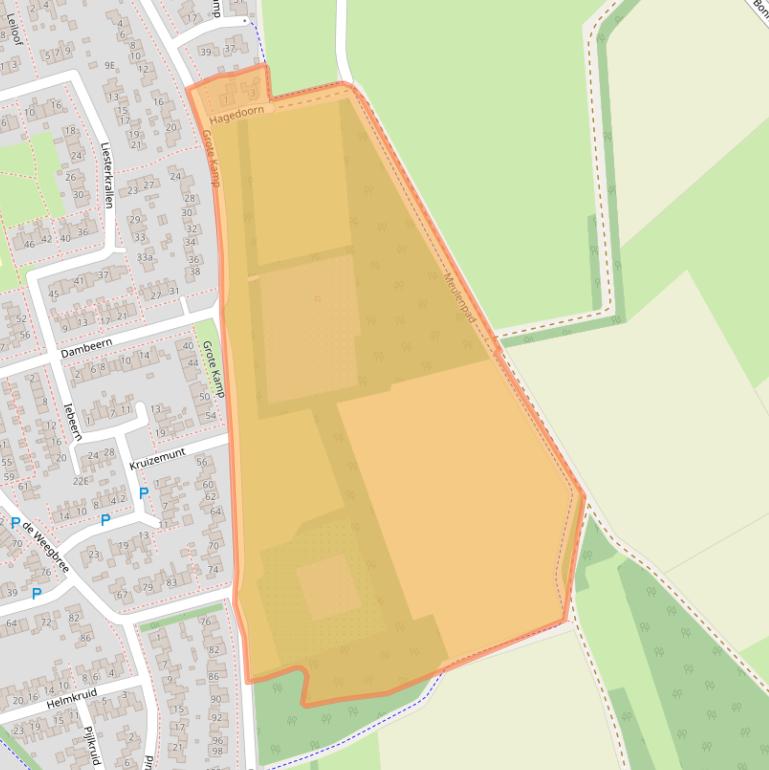 Kaart van postcodegebied 9461PC.