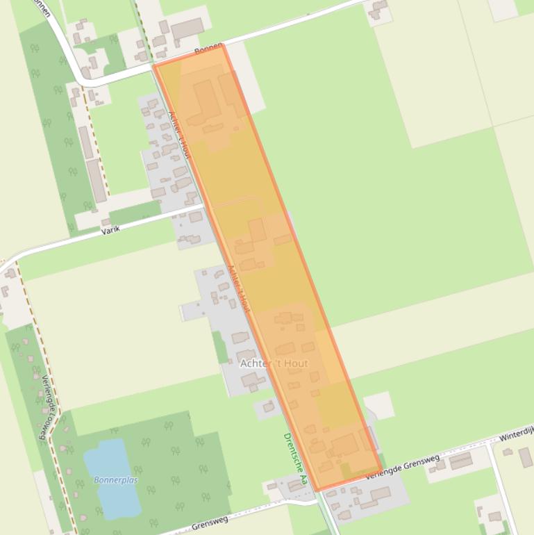 Kaart van postcodegebied 9461TH.