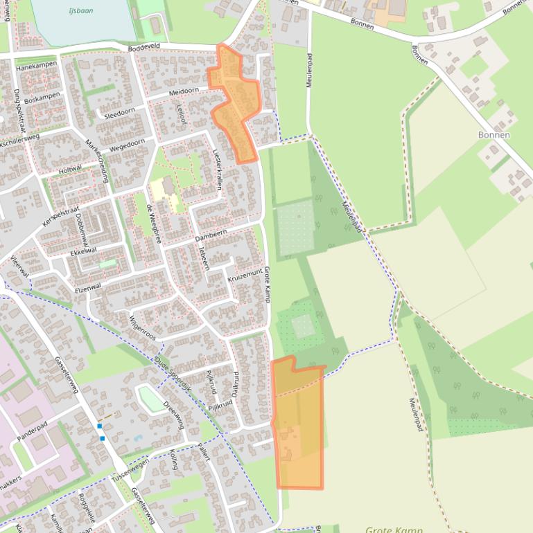 Kaart van postcodegebied 9461TZ.