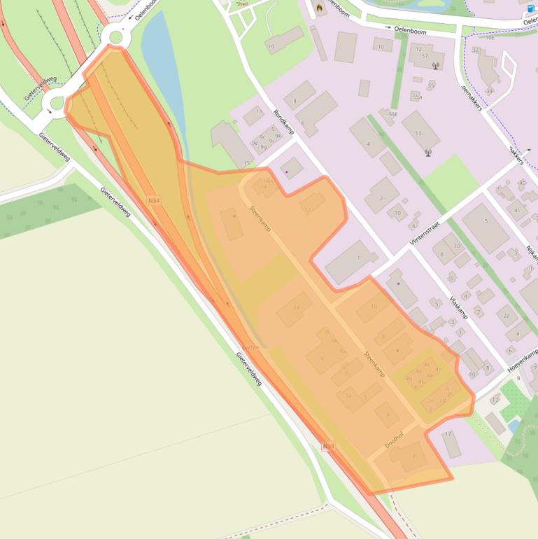 Kaart van postcodegebied 9461VC.