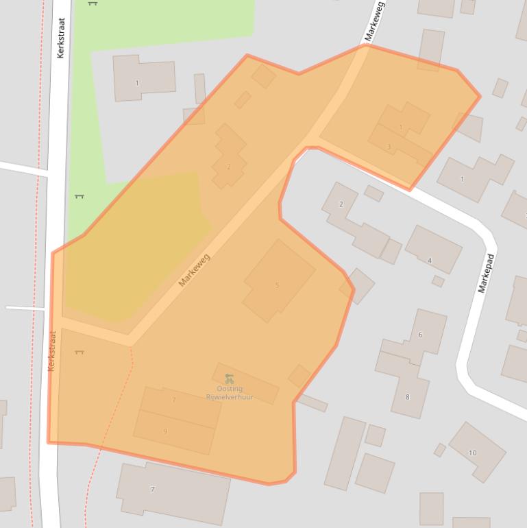 Kaart van postcodegebied 9462PP.