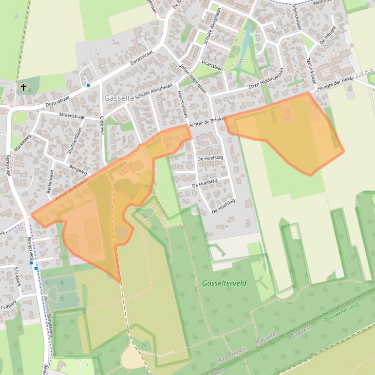 Kaart van postcodegebied 9462RH.