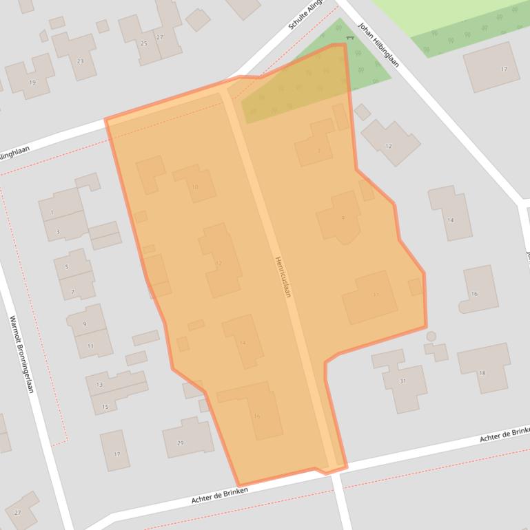 Kaart van postcodegebied 9462RT.