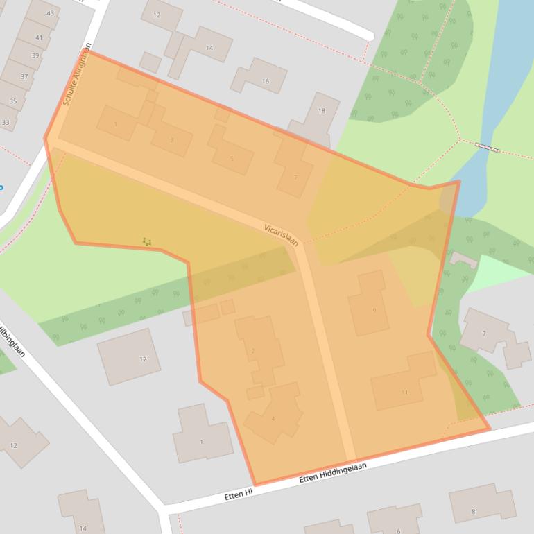 Kaart van postcodegebied 9462SH.