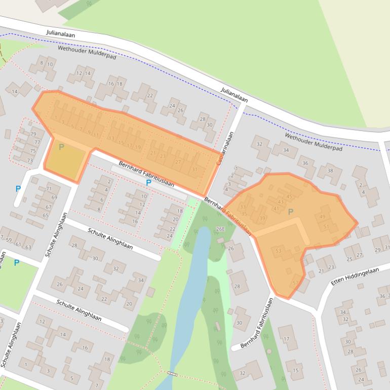 Kaart van postcodegebied 9462SM.