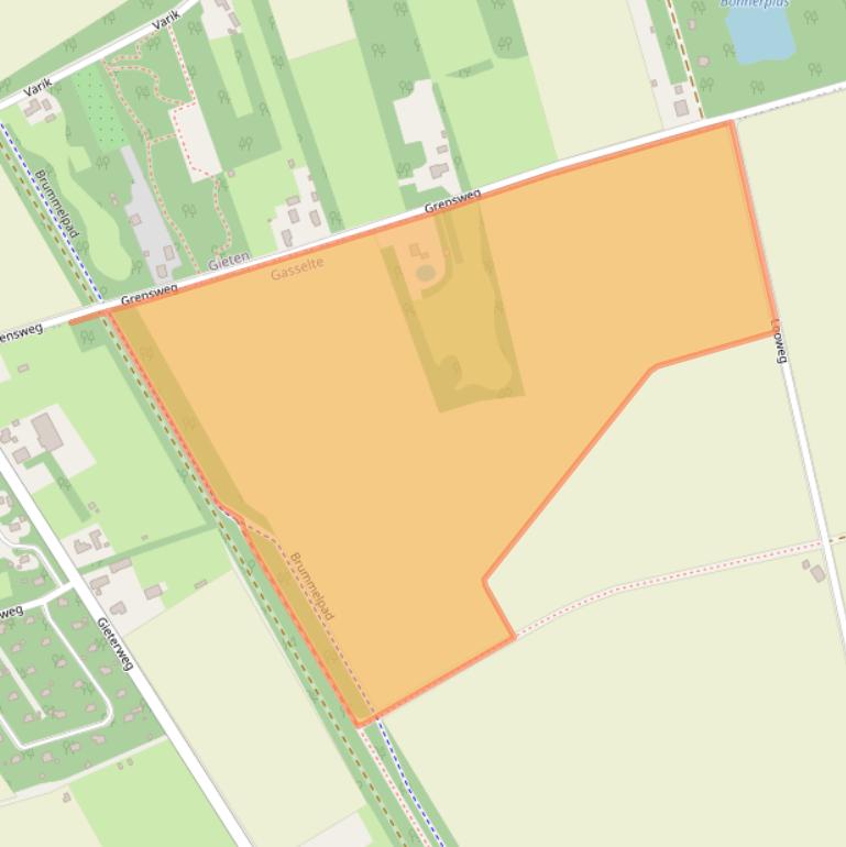 Kaart van postcodegebied 9462TJ.