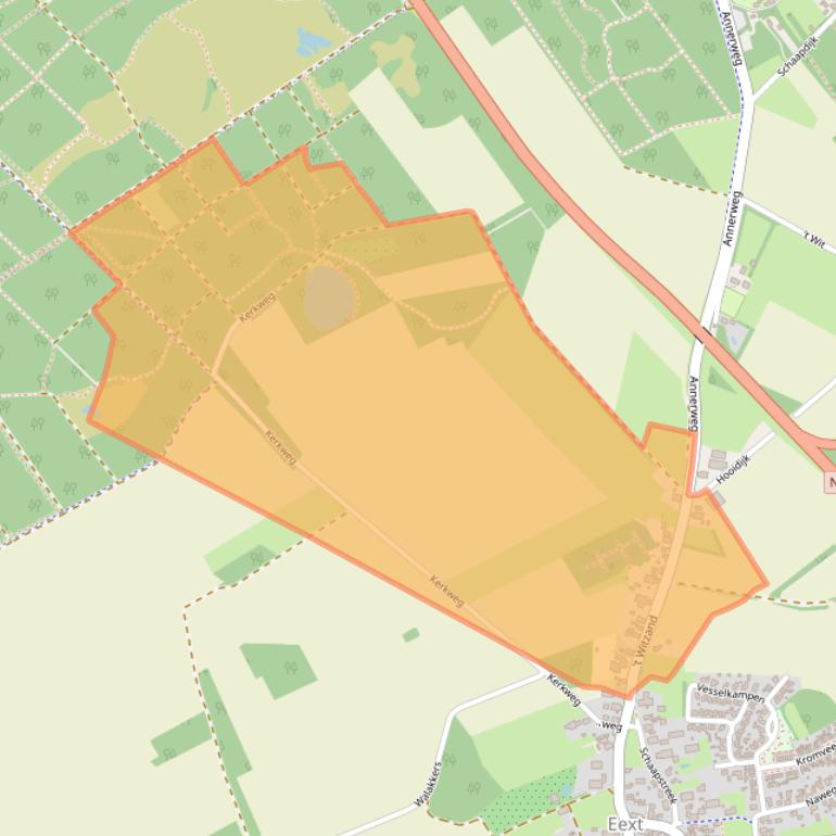 Kaart van postcodegebied 9463PA.